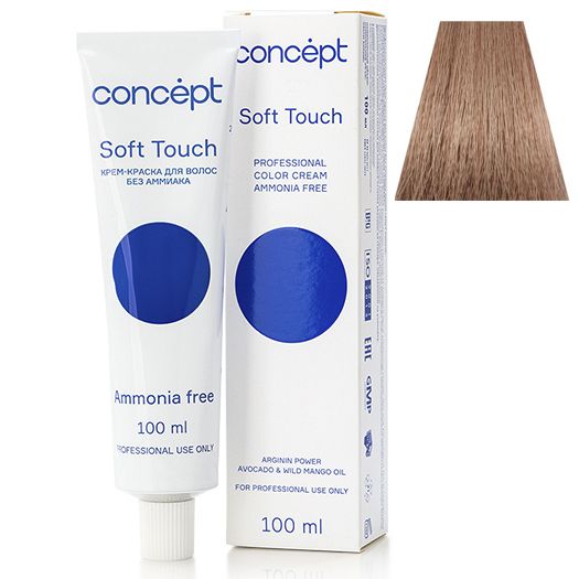 Cream-color for hair without ammonia 7.16 blonde ash-violet Soft Touch Concept 100 ml